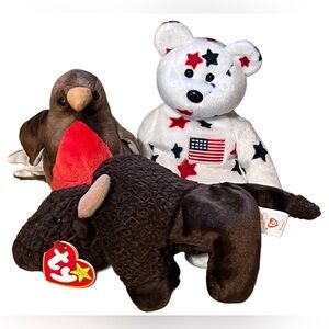 Set of 3 Ty Beanie Babies